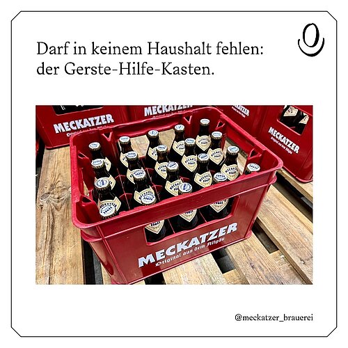 Für alle Notfälle immer bereit, wenn‘s mal hopfig wird 🍻🤭
•
Klicke auf „Teilen“ ↗️ und leite den Gerste-Hilfe-Kasten an...